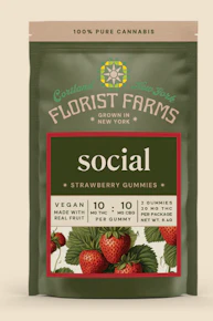 Florist Farms| Edibles | Strawberry | 2 pc | 20MG