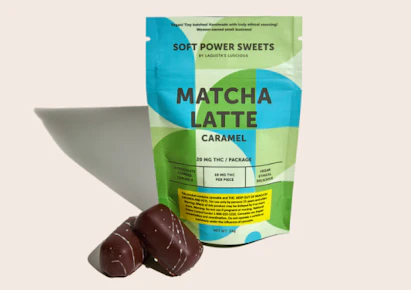 Soft Power Sweets | Edibles | Matcha Latte - Candy Bar | 2pc x 50mg |