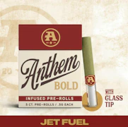 Jet Fuel Glass Tip Infused 5pk 0.5g Prerolls - Hybrid | Anthem