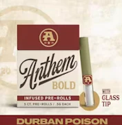 Durban Poison Glass Tip Infused 5pk 0.5g Prerolls - Sativa | Anthem