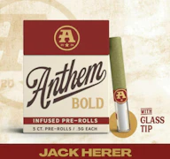 Jack Herer Glass Tip Infused 5pk 0.5g Prerolls - Sativa | Anthem