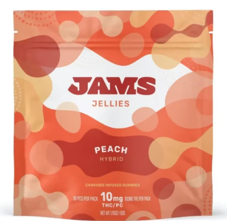 JAMS - Peach 10pk Jellies - Hybrid | Jams Main Image