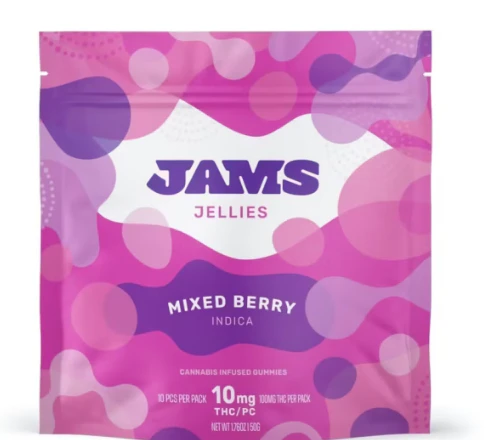 JAMS - Mixed Berry 10pk Jellies - Indica | Jams Main Image