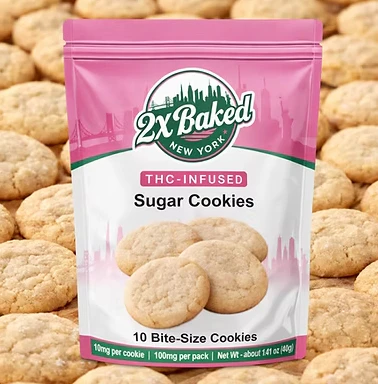 2X BAKED - 2X Baked | Edible | sugar cookies | 10pc x 100mg | Main Image