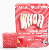WHOA Edibles Rosin Gummy 100mg Sativa Watermelon Lemonade