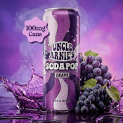 Uncle Arnies 100mg Grape Soda Pop Beverage