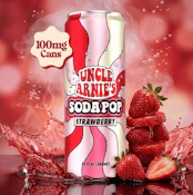 Uncle Arnies 100mg Strawberry Soda Pop Beverage