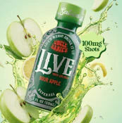 Uncle Arnies 100mg Sour Apple Live Rosin Shot