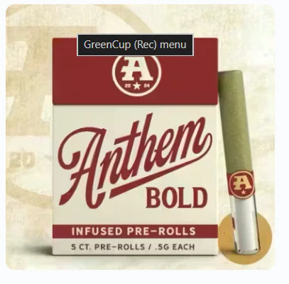 Anthem - Anthem Bold - Tahoe OG - Glass Tip Infused - 2.5g 5pk Main Image
