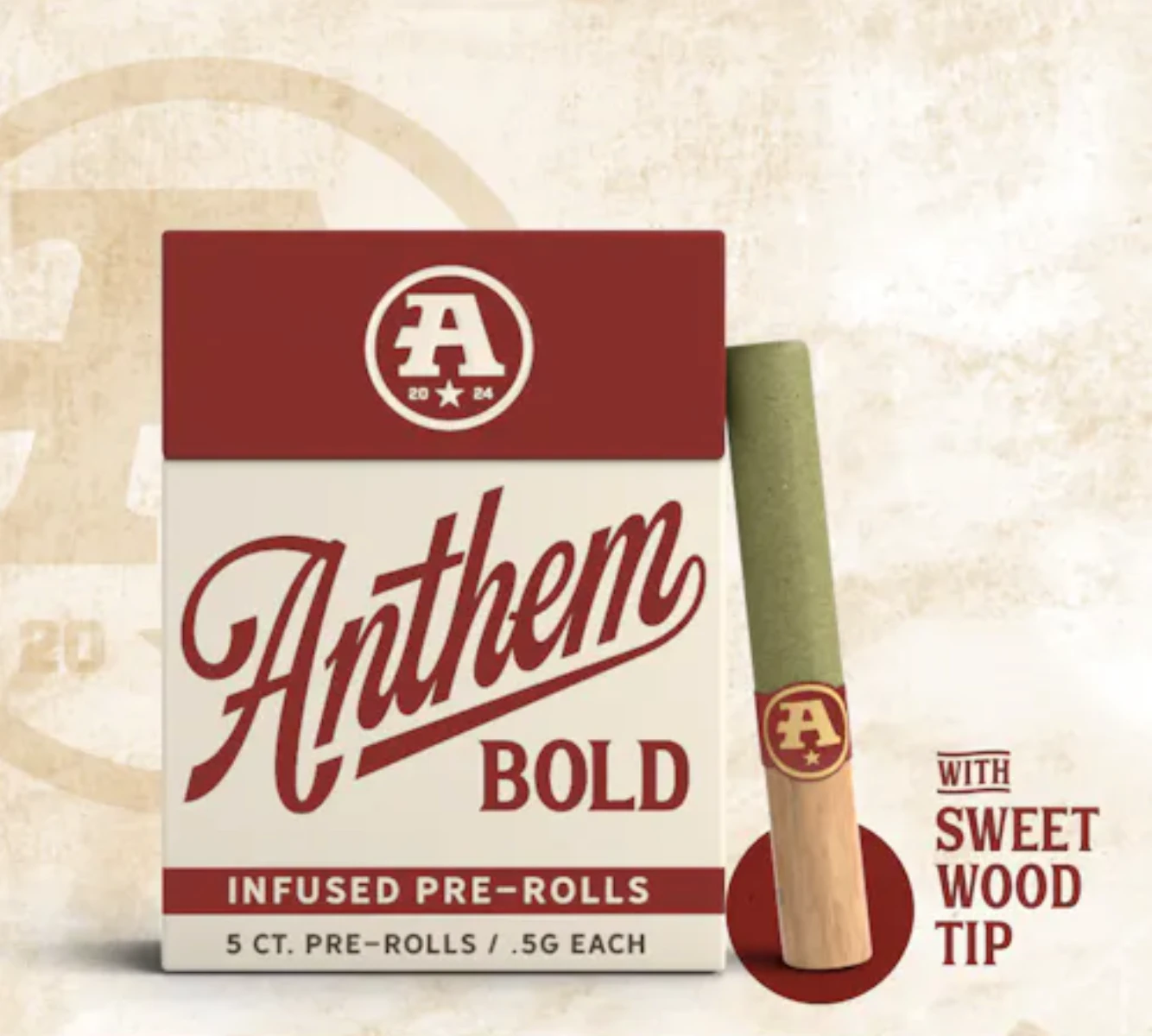 Anthem - Anthem Bold - Maui Mango - Wood Tip Infused Prerolls - 2.5g 5pk Main Image