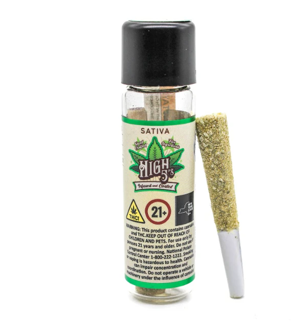 High 5's - Strawberry Runtz X Super Lemon Haze - 0.8G 4X Infused Preroll Main Image
