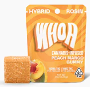  WHOA 100mg Peach Mango Gummy Single Bite