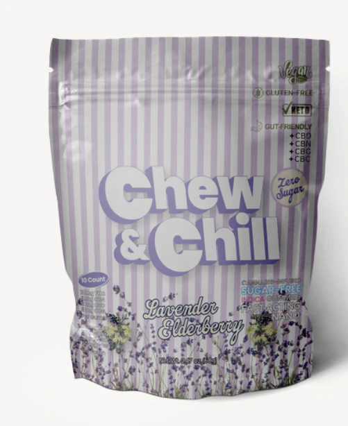 Chew & Chill - Chew & Chill | Edible | Lavender Elderberry | 10pk | 100mg Main Image