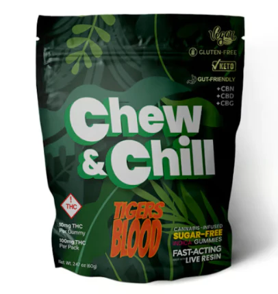 Chew & Chill - Chew & Chill | Edible | Tigers Blood | 10pk | 100mg Main Image