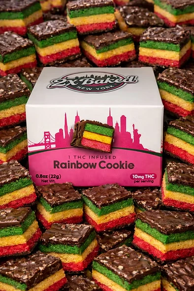 Chew & Chill - 2x Baked | Edible | Rainbow Cookie | 10mg | 1pk Main Image