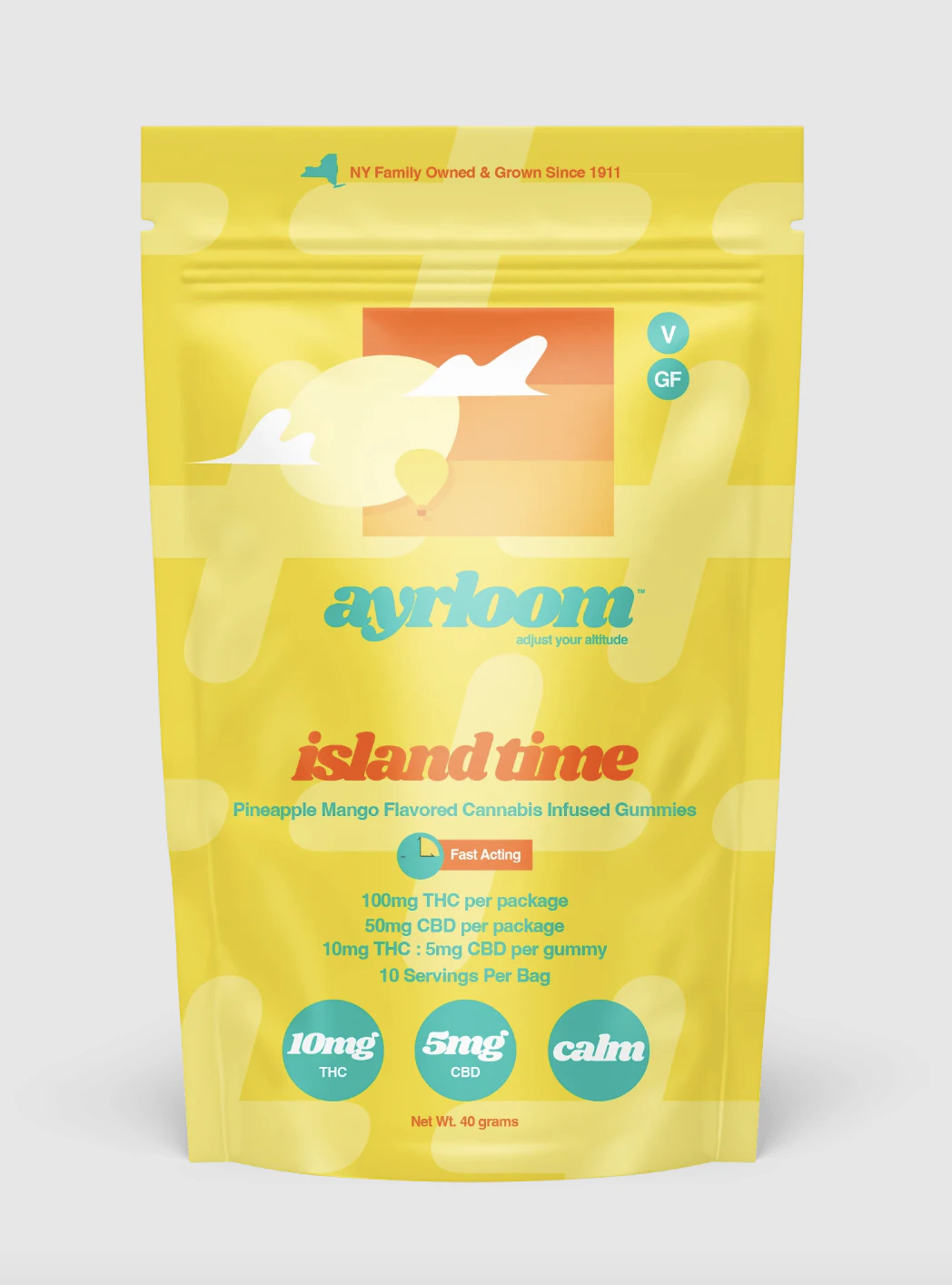 ayrloom - Ayrloom | Island Time (10mg THC:5mg CBD) | 10pk Gummies | 100mg Main Image
