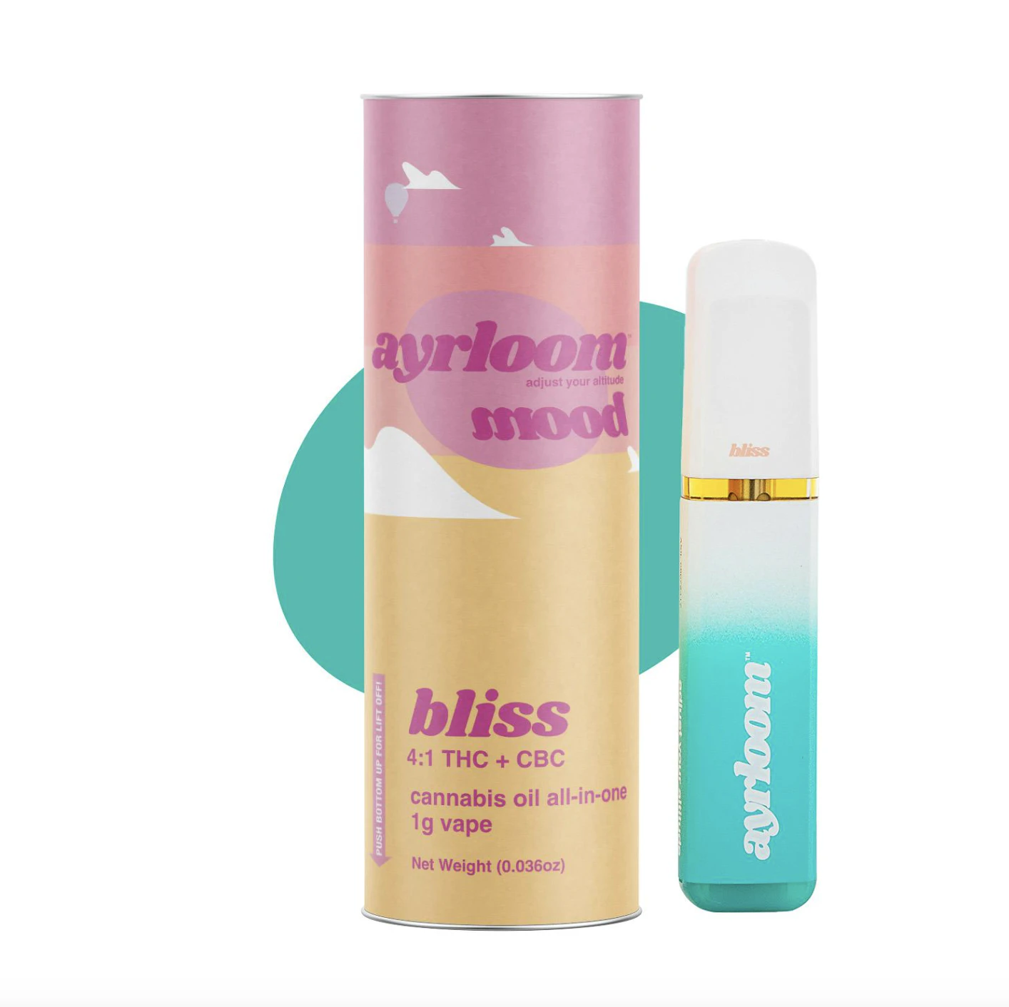 ayrloom - Ayrloom | Bliss (THC:CBC) | AIO | 1g Main Image