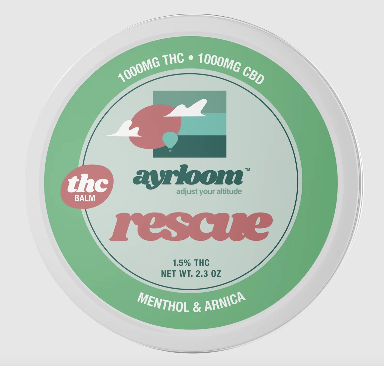 ayrloom - Ayrloom | Rescue Balm (1000mg THC:1000mg CBD) | Topical | 1000mg Main Image