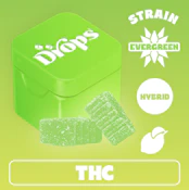 Drops 2PK Lime Gummy Singles 100mg