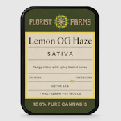 Florist Farms- Lemon OG Haze- .5g 7pk prerolls