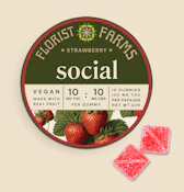 Florist Farms- Strawberry "Social" Gummies 10pk-
