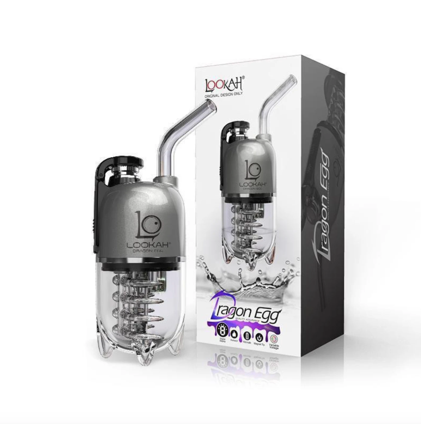 Lookah - Lookah | Dragon Egg | Electric Dab Rig | Grey Main Image