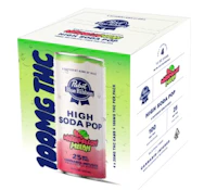 PBR Infused Seltzer - Watermelon Melon (4pk) - 100mg