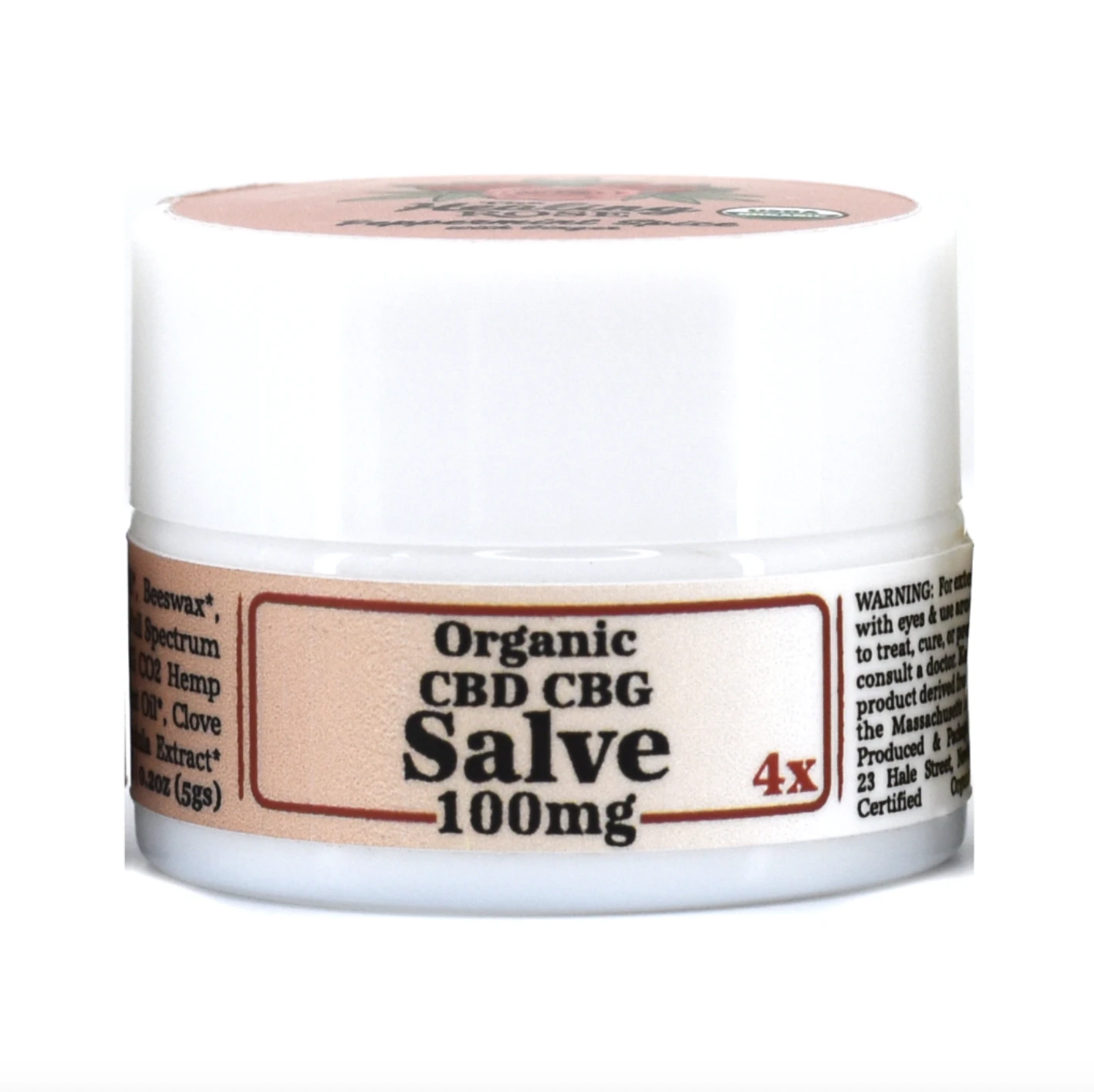 THE HEALING ROSE - The Healing Rose | Organic Peppermint Spice CBD:CBG Salve | 5g Main Image