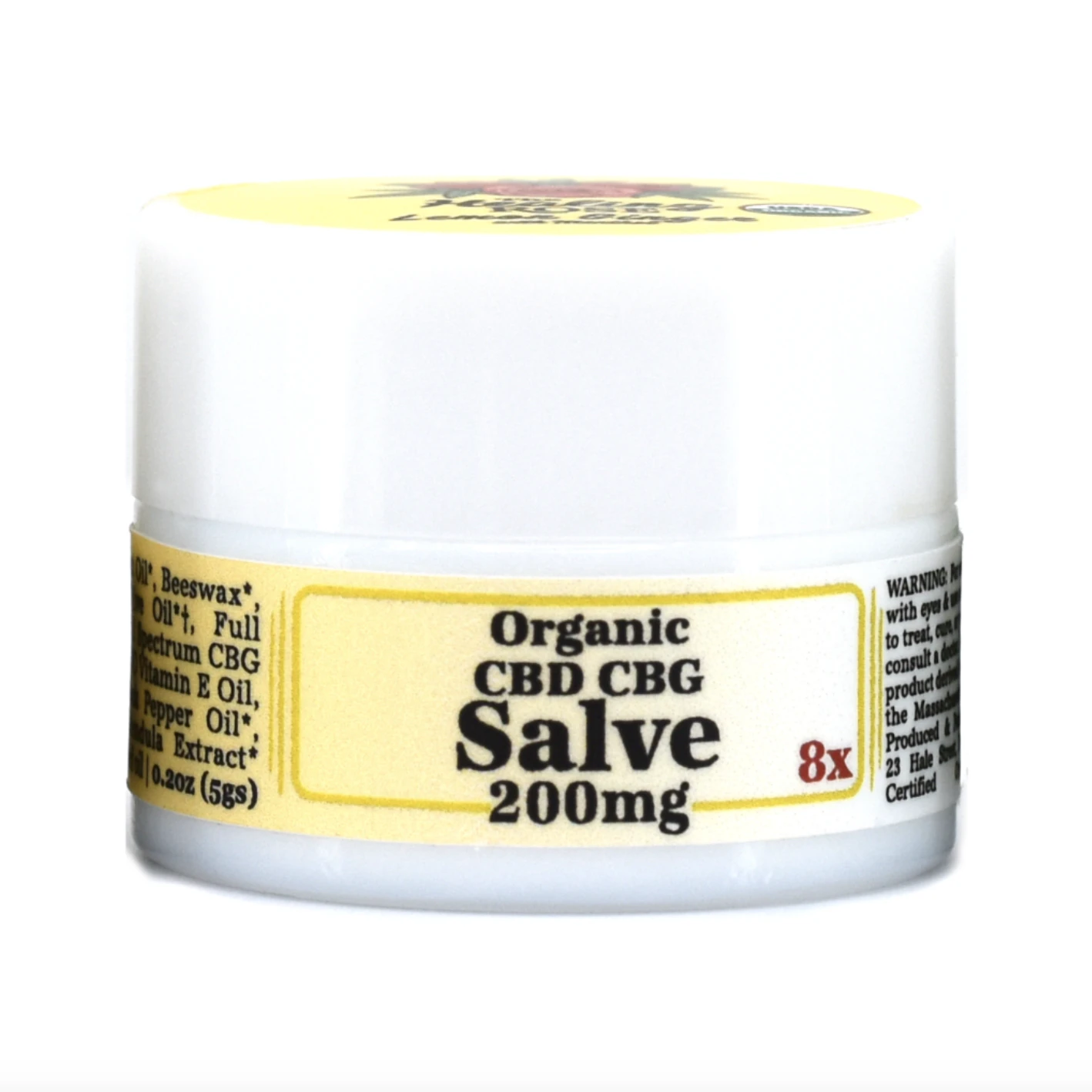 THE HEALING ROSE - The Healing Rose | Organic Lemon Ginger CBD:CBG Salve | 5g Main Image