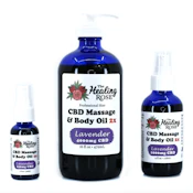 The Healing Rose | Lavender CBD Massage & Body Oil