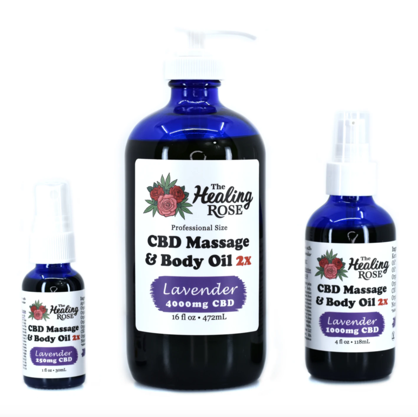 THE HEALING ROSE - The Healing Rose | Lavender CBD Massage & Body Oil Main Image