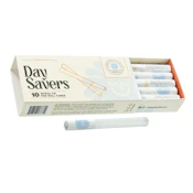 DaySavers | Half Gram 1 1/4 Refined White Artisan Pre Rolled Tubes with Spiral Filter Tips | 10 Pack