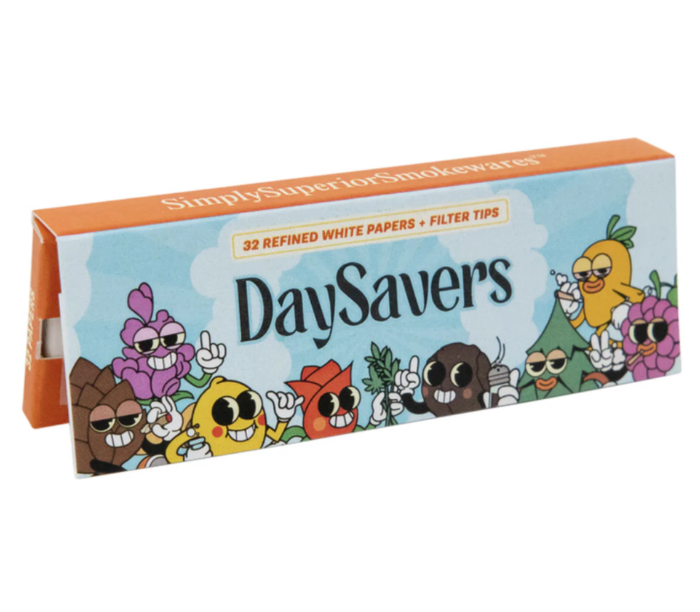DaySavers - DaySavers | 1 1/4 White Rolling Papers with Filter Tips | 32 pack Main Image