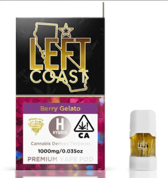 LEFT COAST - Left Coast - Berry Gelato - Vape Pod - 1.0g Main Image