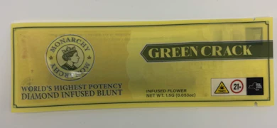 Monarchy - Green Crack - 1.5g - Infused Blunt