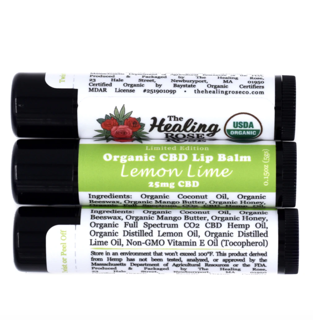 THE HEALING ROSE - The Healing Rose | Lemon Lime Limited Edition Lip Balm | 25mg CBD Main Image