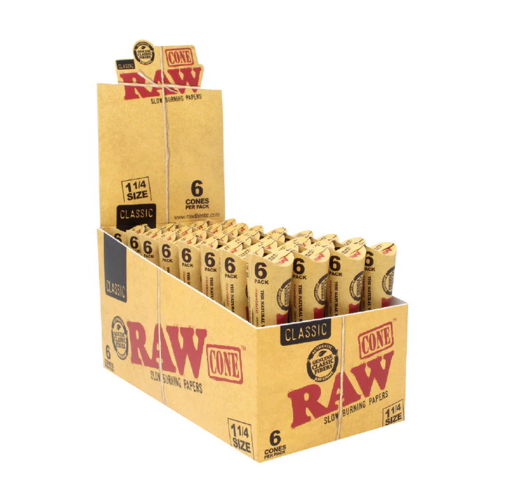 RAW - RAW Classic Pre-Rolled Cones- 1 1/4 Size Main Image