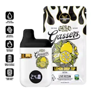 Claybourne Gold Cuts Live Resin Gassers AIO 1g Lemon Drop Top