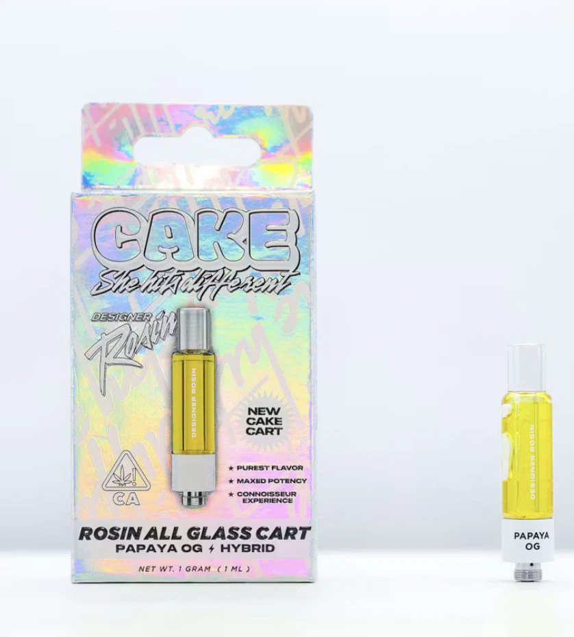 CAKE she hits different - Cake | Papaya OG | Hybrid 1g Rosin Cart Main Image