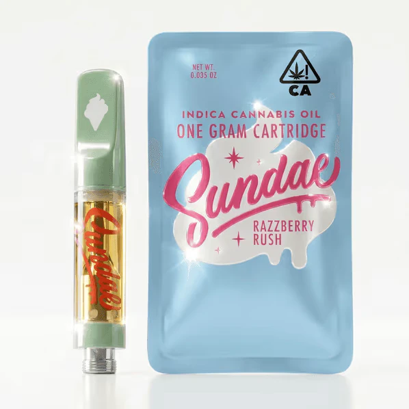 Sundae - Sundae Vape Cartridge 1g Razzberry Rush (I) Main Image