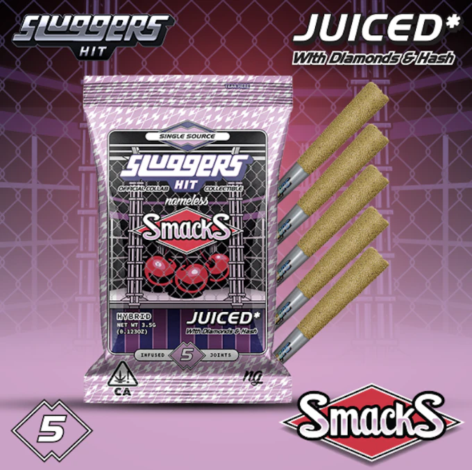 SLUGGERS HIT - 3.5 Sluggers Infused Pre-Rolls 0.7g-5pk - Smacks 42% Main Image