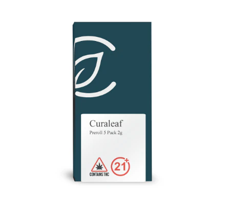 Curaleaf - Grassroots Preroll 5 Pack 2g Pillow Mints (I) 01887 Main Image