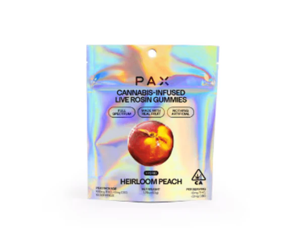 PAX - PAX | HEIRLOOM PEACH ROSIN - 20PK | EDIBLE | 100MG Main Image