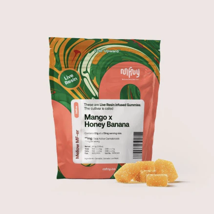 MFNY - MFNY | Mango x Honey Banana | Live Resin Gummies | 10 Pack | 100mg Main Image