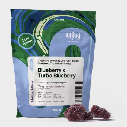 MFNY - MFNY | Blueberry x Blueberry Turbo | Live Resin Gummies 10-Pack | 100mg Main Image