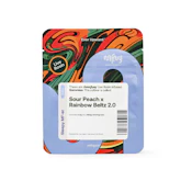 MFNY | Sour Peach x Rainbow Beltz 2.0 | Live Rosin Gummies 10-Pack | 100mg
