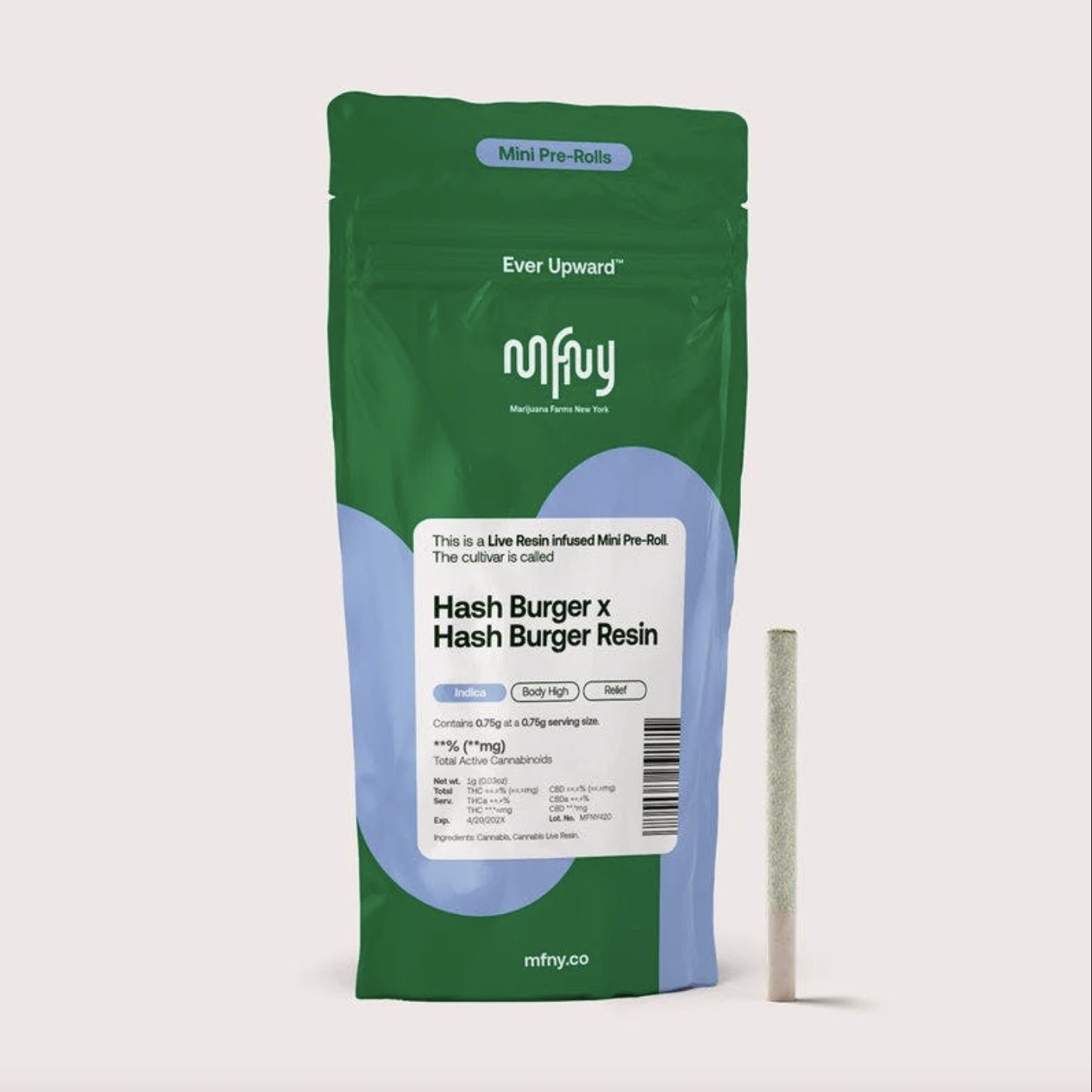 MFNY - MFNY | Hash Burger x Hash Burger | Live Resin Infused Pre-Roll | .75g Main Image