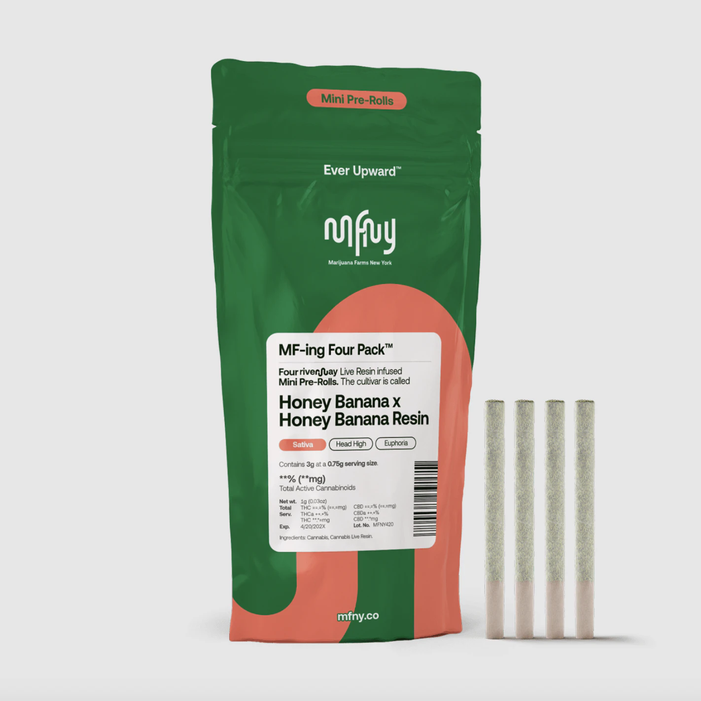 MFNY - MFNY | Honey Banana x Honey Banana | Live Resin Infused Pre-Roll 4-Pack | 3g Main Image