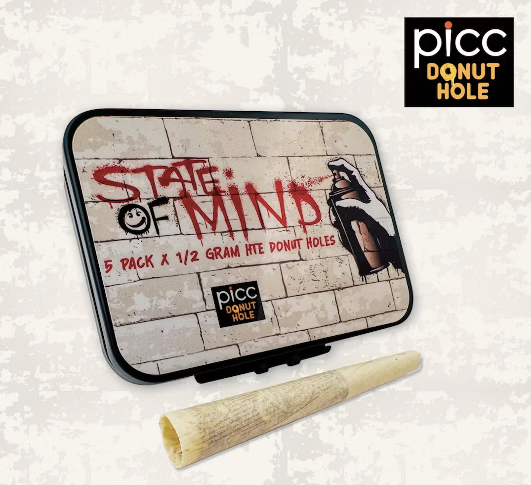 PiCC - PiCC | STATE OF MIND | Live Resin Infused Pre-roll | .5G 5-PACK (2.5G) | Dark Matter x Grease Monkey Live Resin Main Image