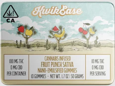 Kwik Ease / Fruit Punch / 100mg 10-Pack Gummies